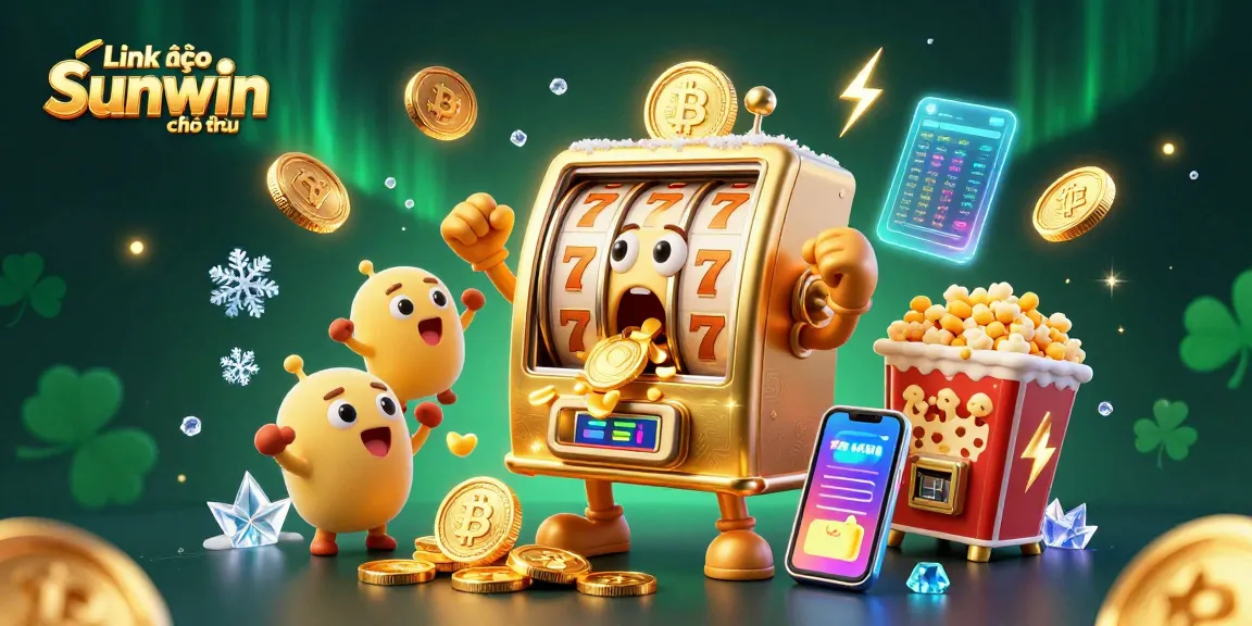 Experience winning excitement at Link vào Sunwin chính thức with vibrant slot machines celebrating jackpots.